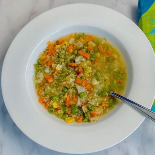 How to Make Vegetable Quinoa Soup Mix with Lentils in a Jar