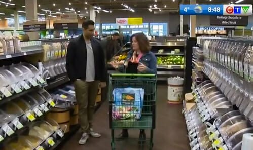 grocery shopping with CTV