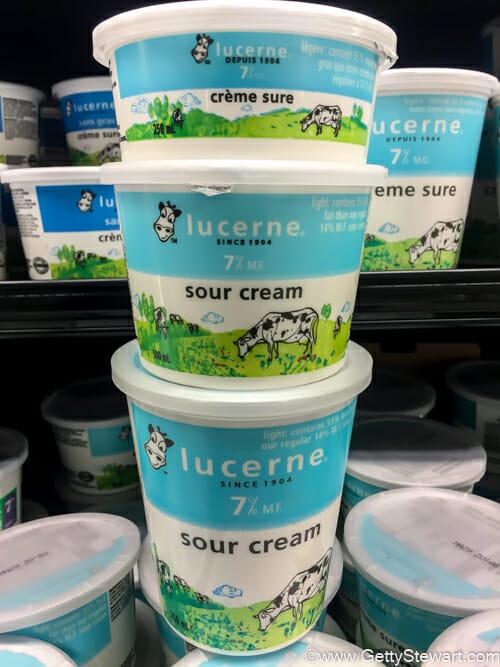 sour cream unit price