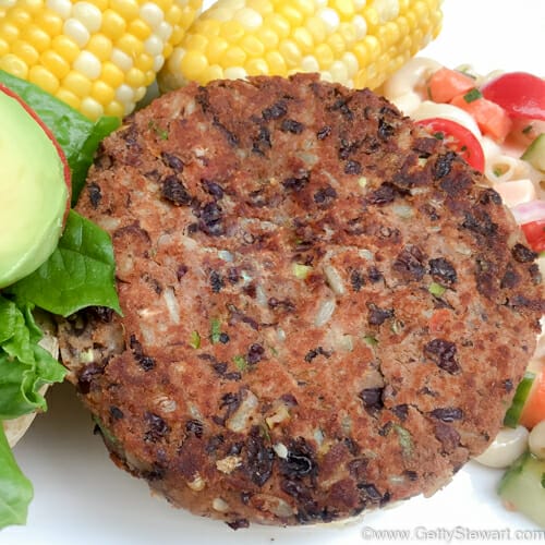 Black Bean Burger Patties - Freezer Meal - GettyStewart.com