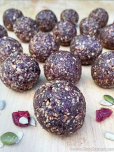 nut free chocolate energy balls