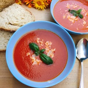Roasted Tomato Soup with Garlic and Herbs