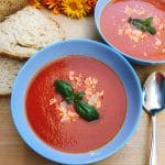 roasted tomato soup in bowl sq