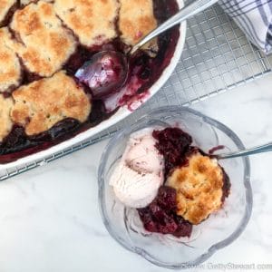 Berry Cobbler with Sweet Biscuit Topping