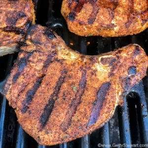 Grilled Pork Chops with Dry Spice Rub