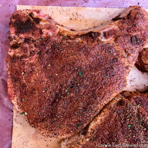 grilled pork chops with spice rub
