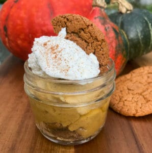 Pumpkin Spice Pudding with Gingersnaps