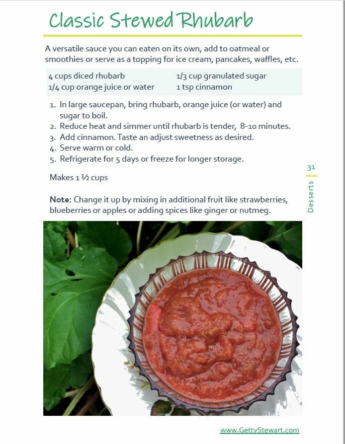 stewed rhubarb recipe page