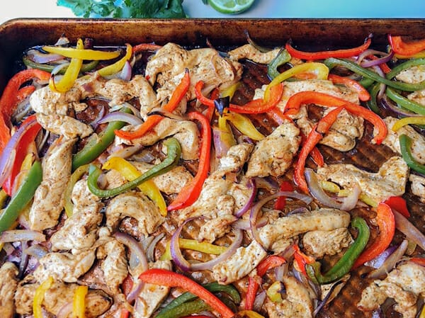 Chicken fajitas after the oven
