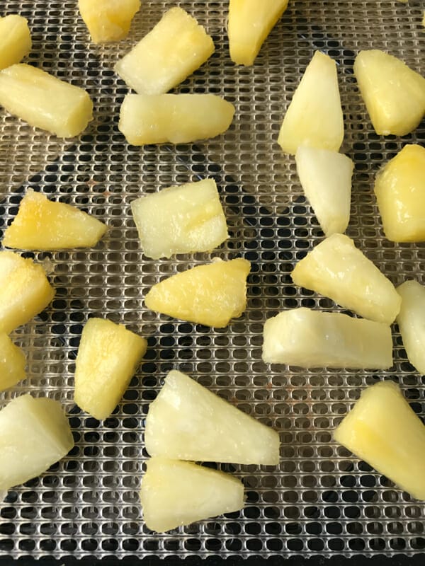 pineapple on tray