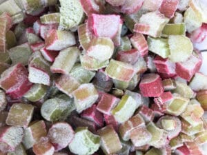 frozen rhubarb pieces