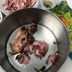 ham stock bone in pot