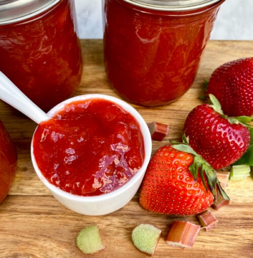 Strawberry Rhubarb Jam – Low Sugar Pectin