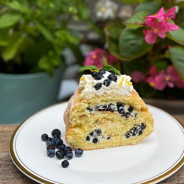 Blackberry Earl Grey Cream Roll Cake | Sift & Simmer
