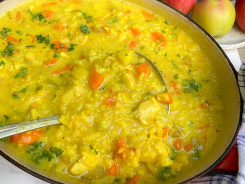 How to Make Mulligatawny Soup with Chicken, Apple & Rice