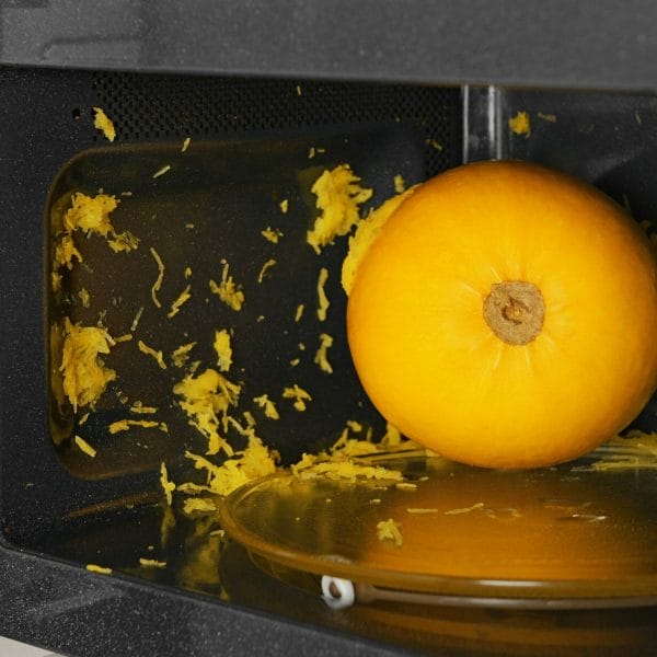 squash exploded in microwave