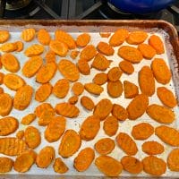 carrots halfway roasted