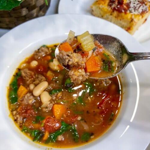 Italian Sausage and Kale Soup - Stove Top, Crockpot or InstantPot