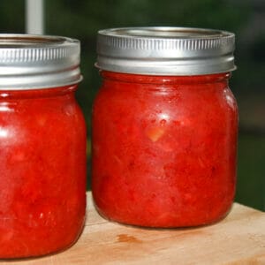 strawberry rhubarb freezer jam