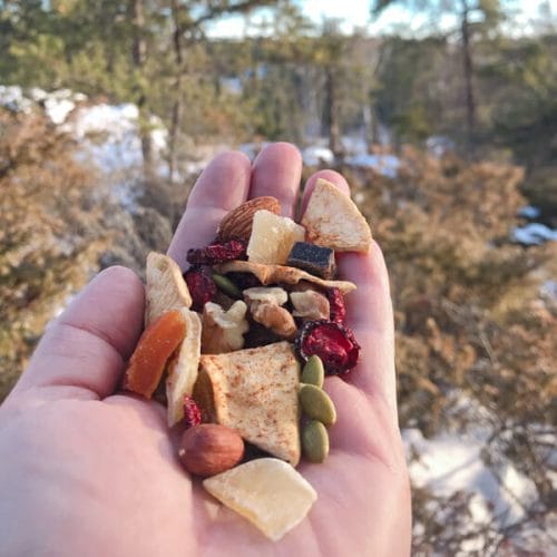 trail mix with dried cranberry