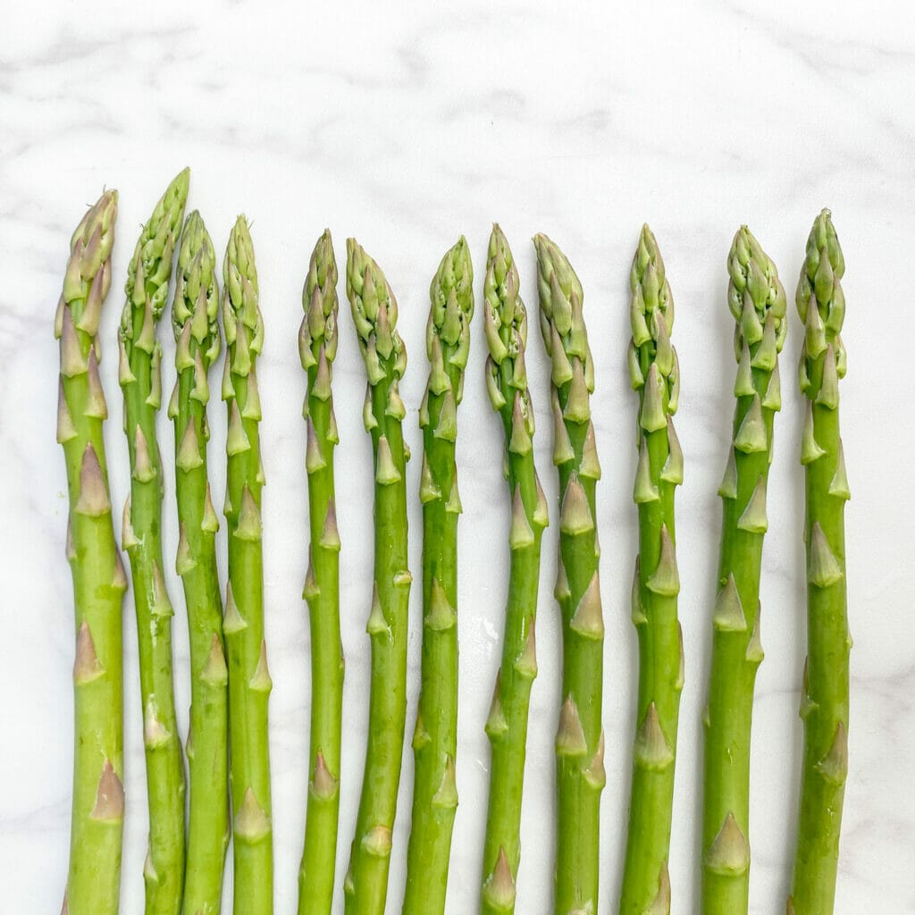 fresh asparagus tips