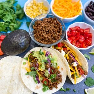 Vegetarian Tacos using TVP – Textured Vegetable Protein