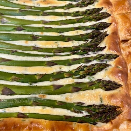 asparagus mascarpone tart