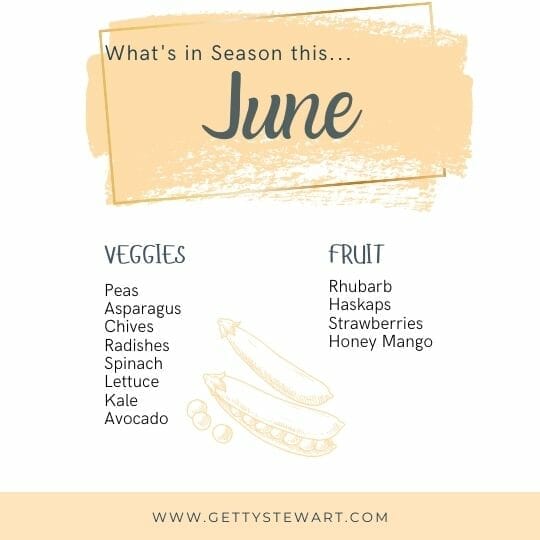 local seasonal food June