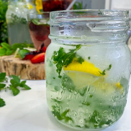 mojito with mint bits too muddled