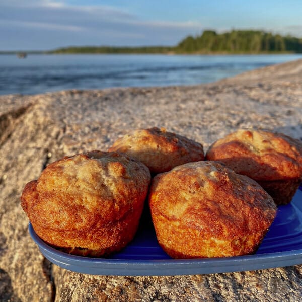 rhubarb muffins by lakeshore