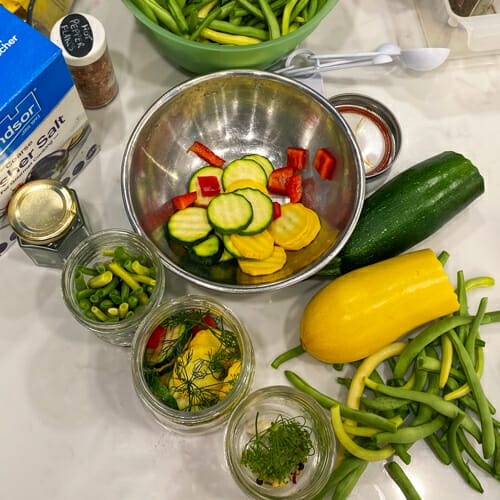 ingredients for quick pickles