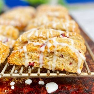 How to Make Tender Lemon Ricotta Scones with Cranberries