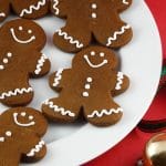 white icing gingerbread people