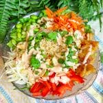grilled pineapple power bowl with dressing