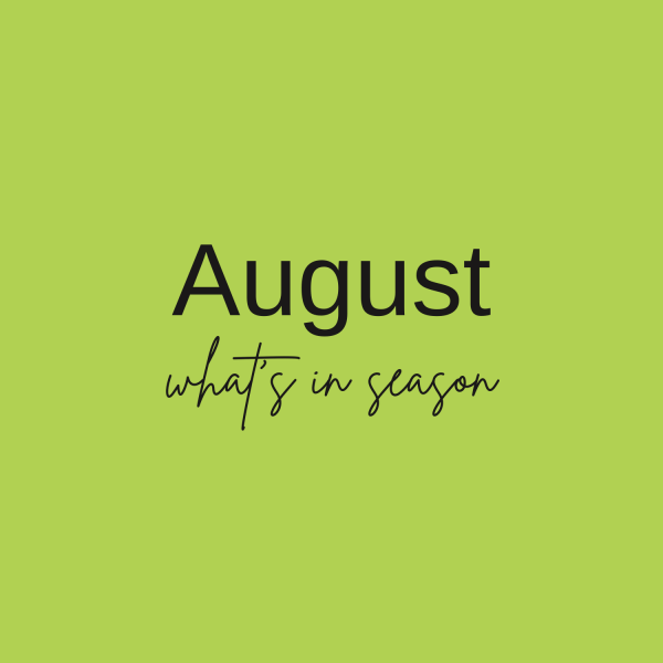 text "August - what's in season"