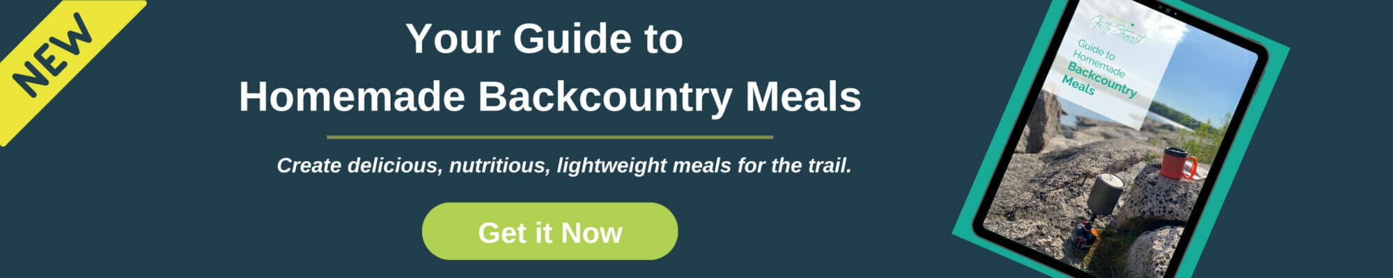 ad for new backcountry meals guide