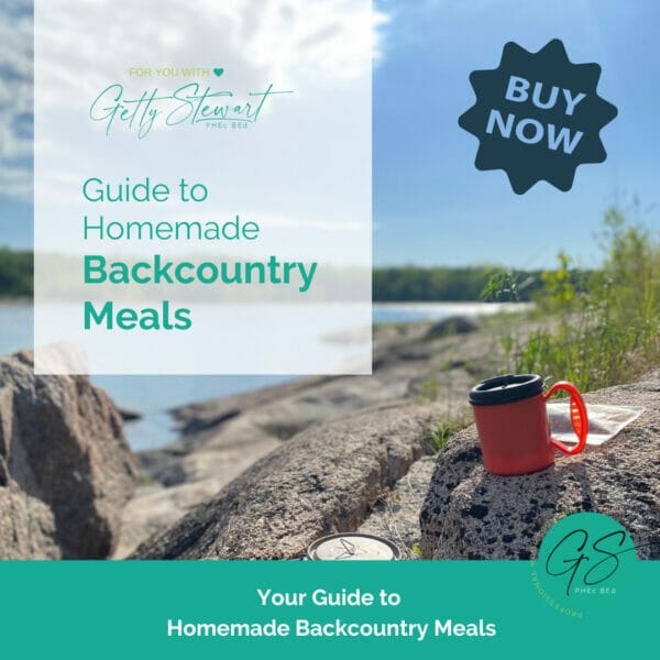 cover of backcountry meal guide buy now sticker