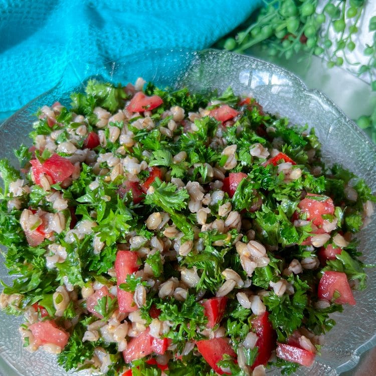 tabbouleh salad on plate
