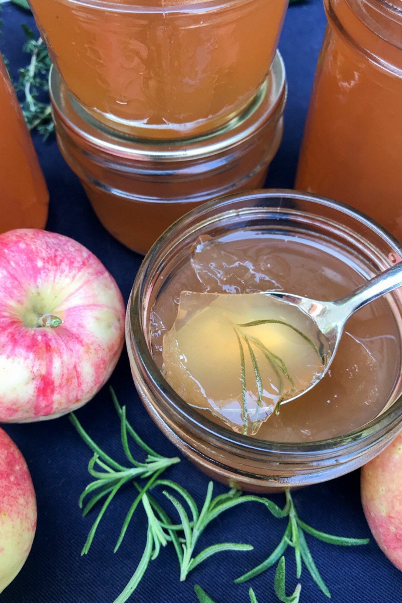 Crab Apple Jelly with Rosemary