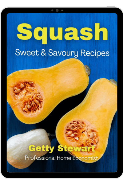 cover photo of squash book with cut squash