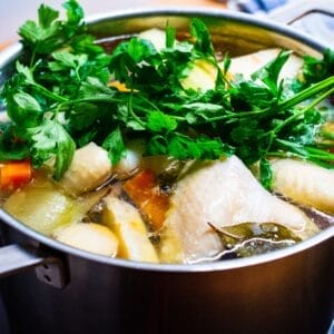 How to Make Homemade Chicken Broth with Raw Chicken Pieces